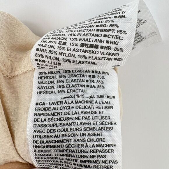 Banana Republic Suit Pants Women's Santa Fe Red Size X Small Pull On Drawstring - Picture 8 of 9